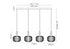 Atmore Black Chrome & Black Plate with 4 Pumpkin Shaped Glass Shades